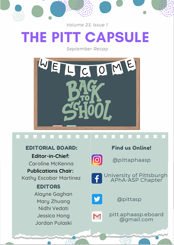 Pitt Capsule Vol: 23 Iss: 1 Sept. 2022